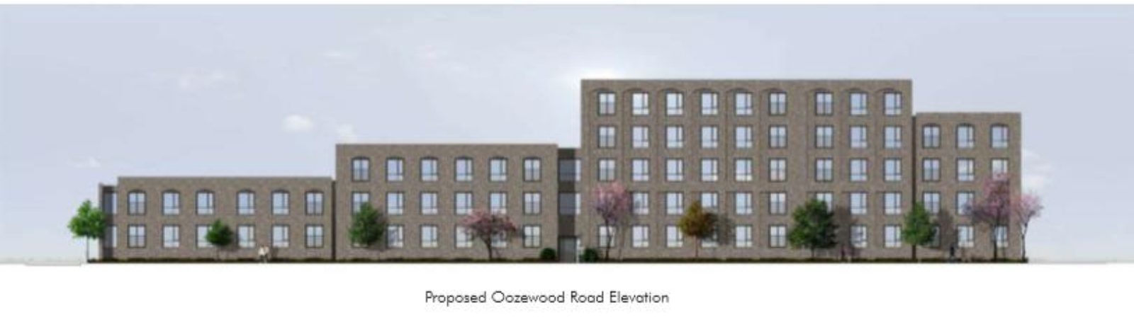 The Proposed Oozewood Road Elevation